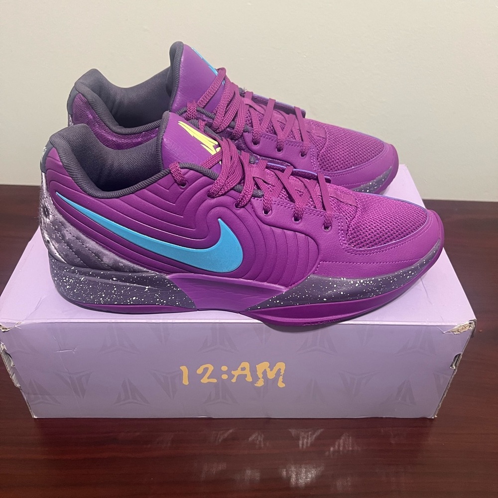 Nike Vibrant Purple Sneakers with Blue Accents